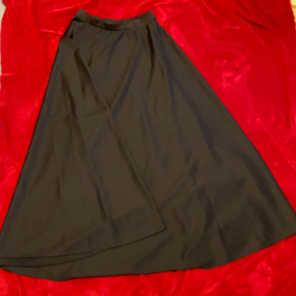 Floor Length Black Skirt